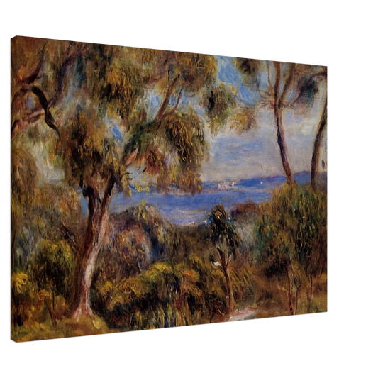 Pierre-Auguste Renoir - The Sea at Cagnes Canvas - 20x30 cm / 8x12 inches-canvas