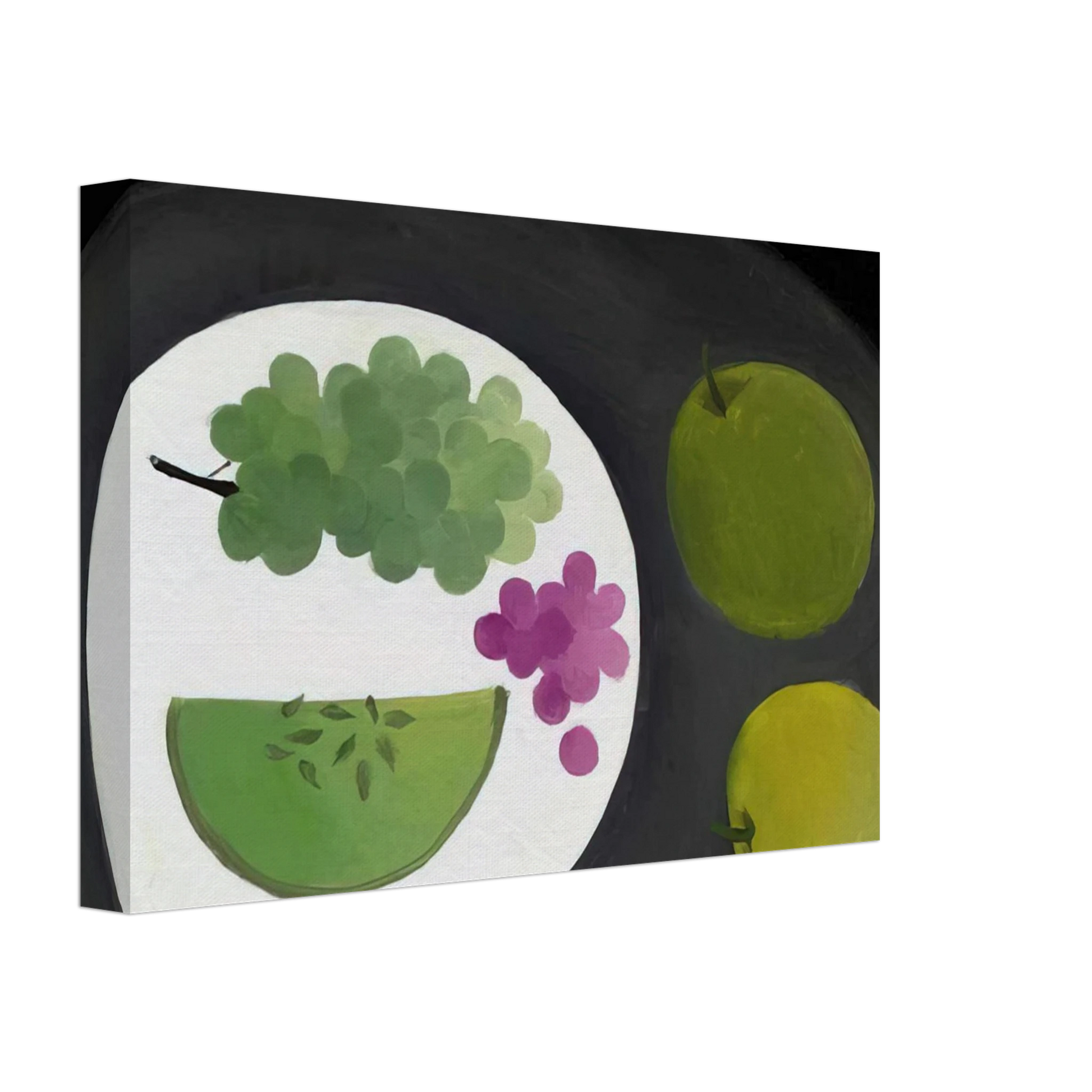Mary Fedden - Melon and Grapes - 2009 Canvas - 40x60 cm / 16x24 inches-canvas