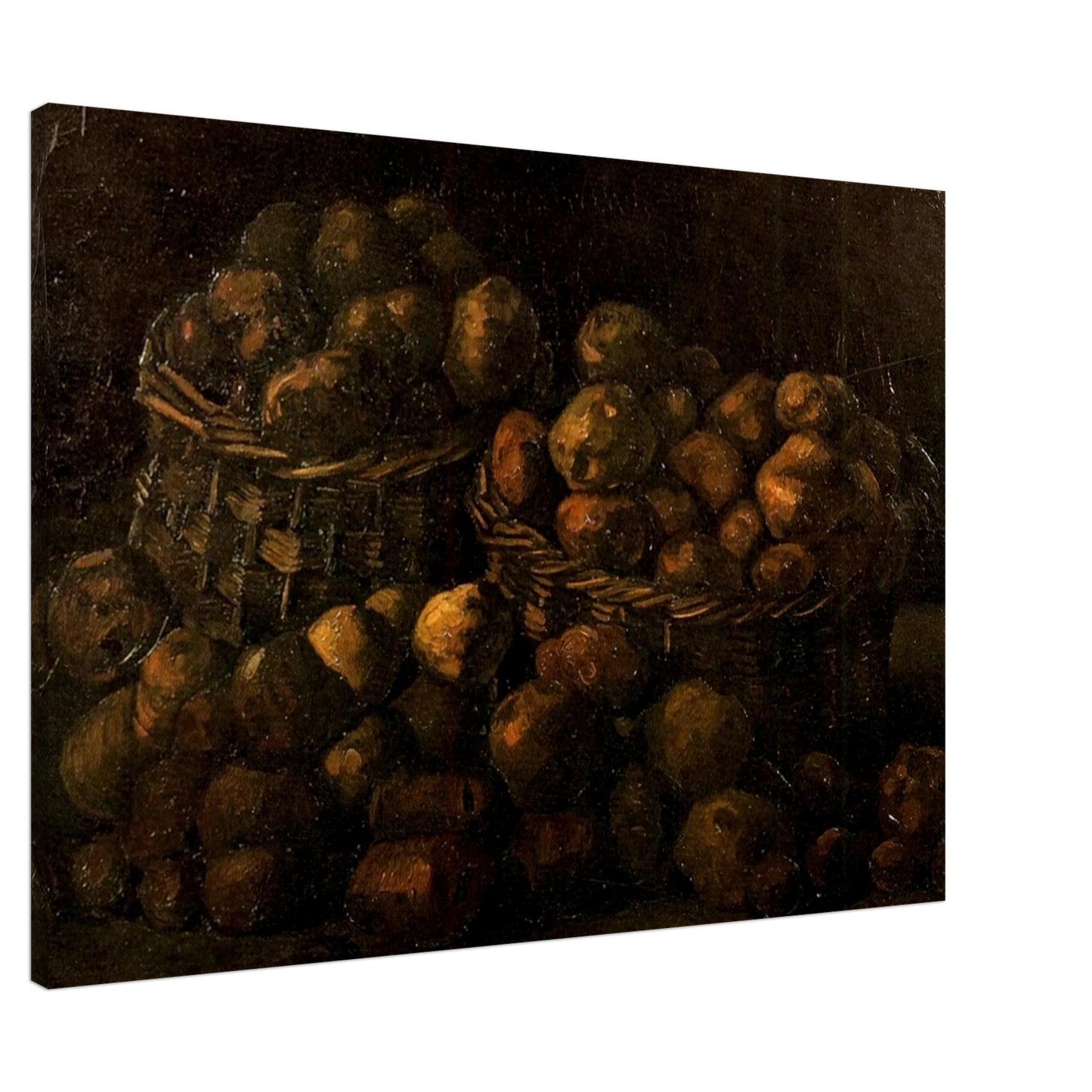 Vincent van Gogh - Baskets of Potatoes Canvas - 20x30 cm / 8x12 inches-canvas