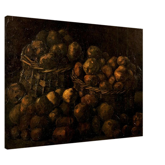 Vincent van Gogh - Baskets of Potatoes Canvas - 20x30 cm / 8x12 inches-canvas