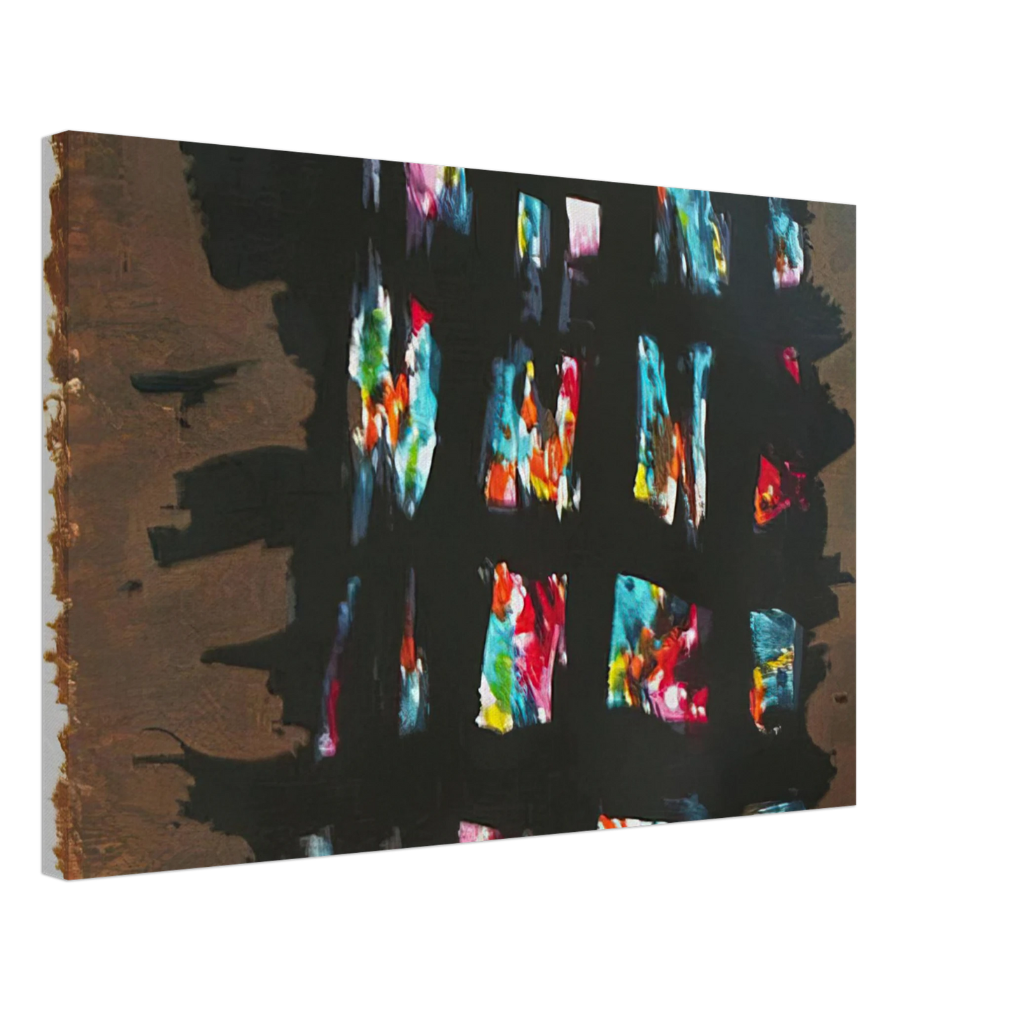 Alfred Manessier - L'Emprisonnement - 1978 Canvas - 40x60 cm / 16x24 inches-canvas