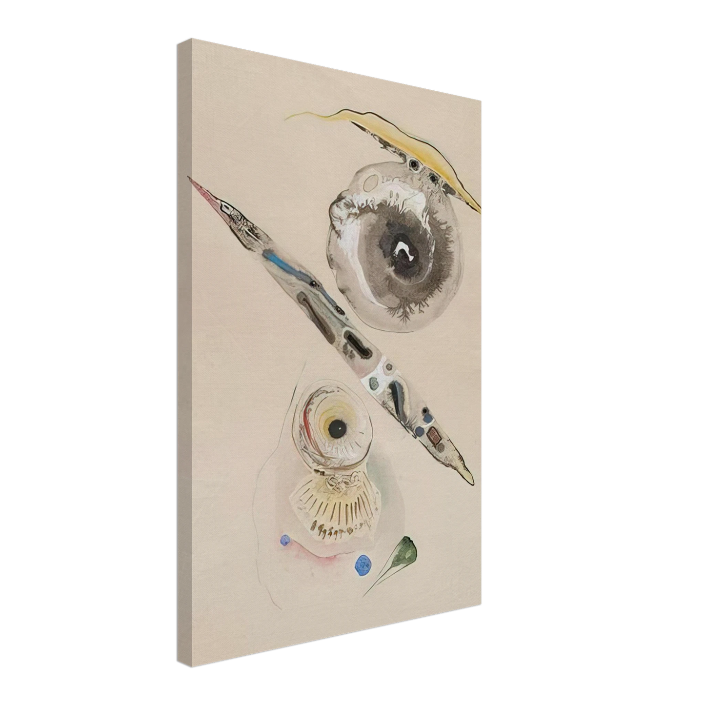 Rudolf Bauer - UNTITLED Canvas - 70x100 cm / 28x40 inches-canvas