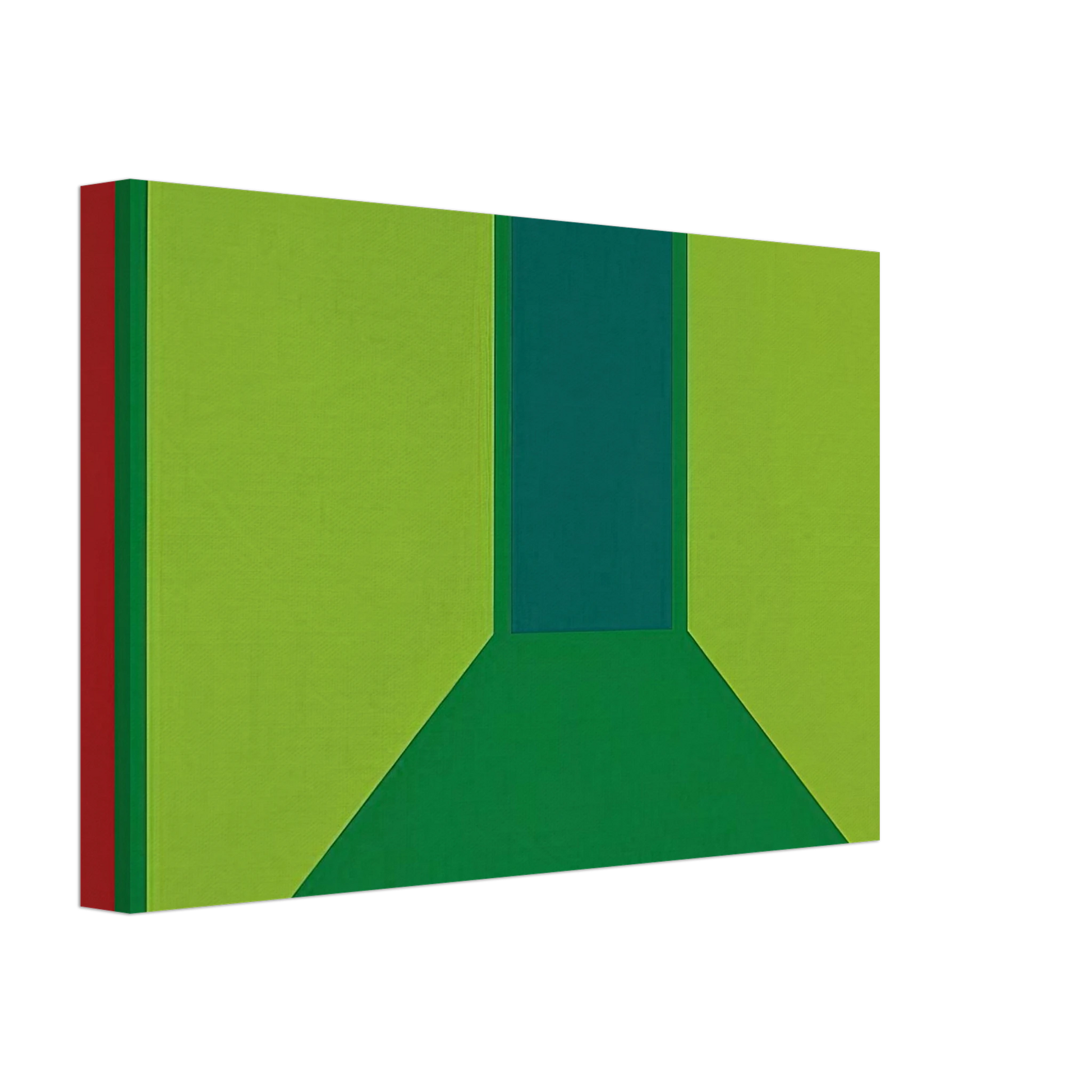 Karl Benjamin - Corridor - 1960 Canvas - 40x60 cm / 16x24 inches-canvas