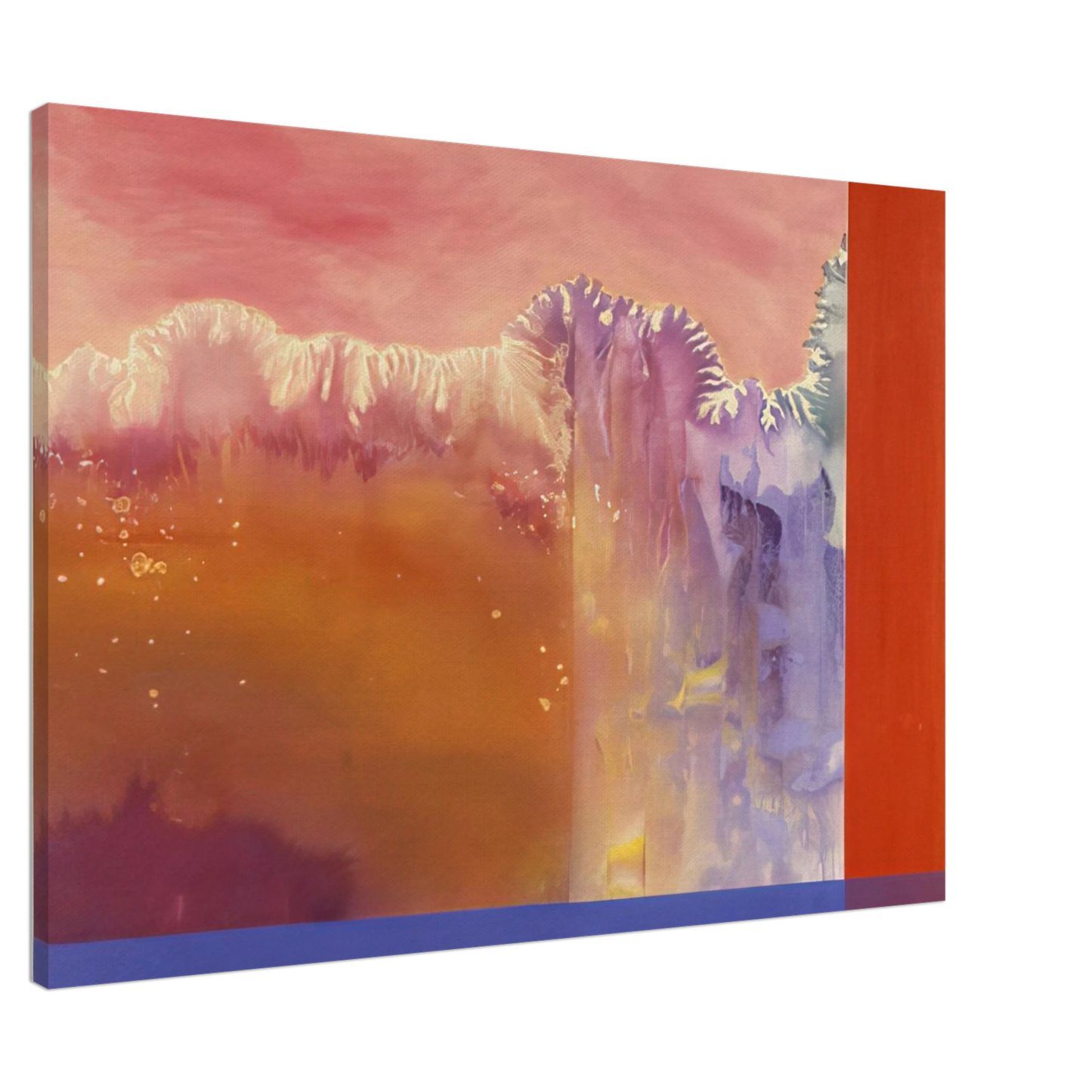 Ronnie Landfield - The Arc - 1986 Canvas - 20x30 cm / 8x12 inches-canvas