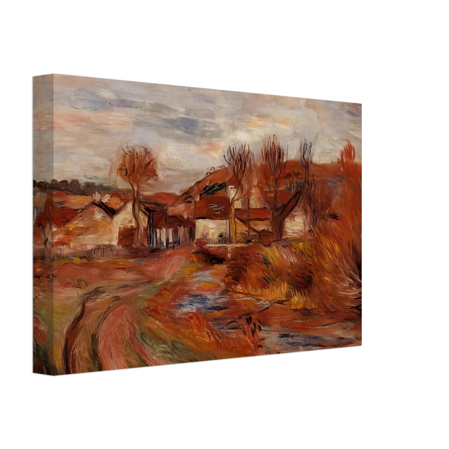 Pierre-Auguste Renoir - Landscape in Normandy Canvas - 70x100 cm / 28x40 inches-canvas