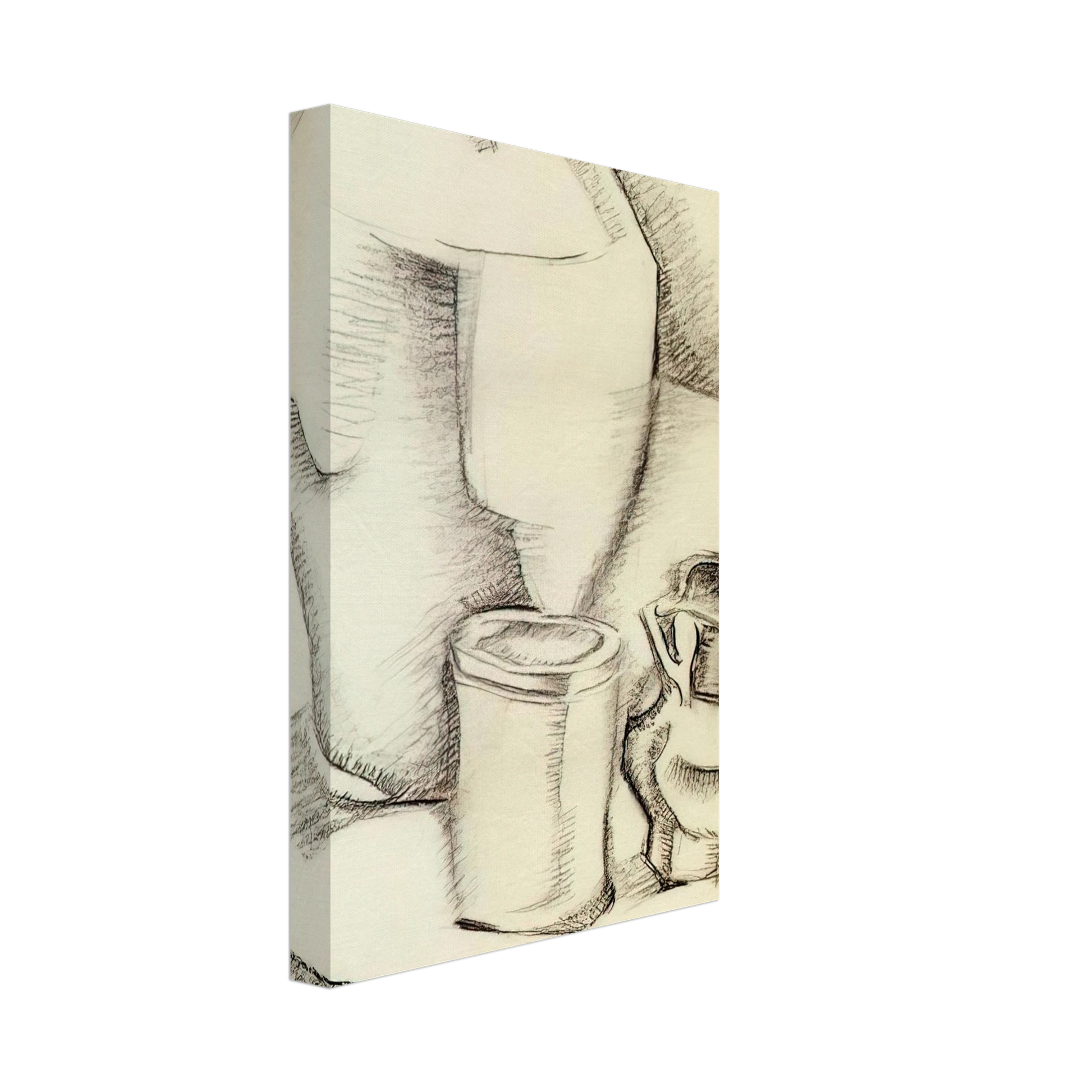 Juan Gris - STILL LIFE WITH GOBLET Canvas - 40x60 cm / 16x24 inches-canvas
