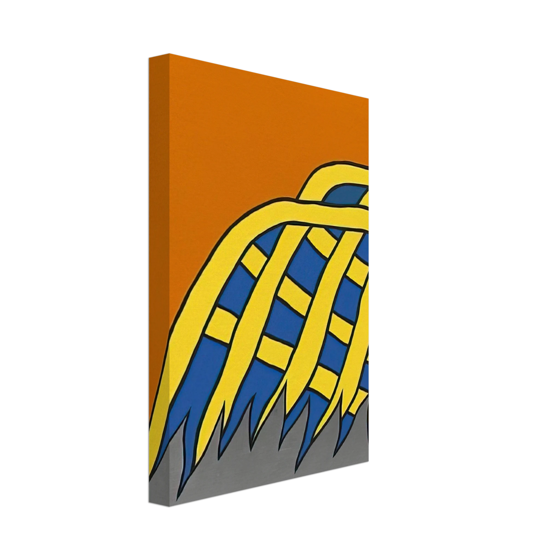 Nicholas Krushenick - Quick Red Fox - 1963 Canvas - 70x100 cm / 28x40 inches-canvas