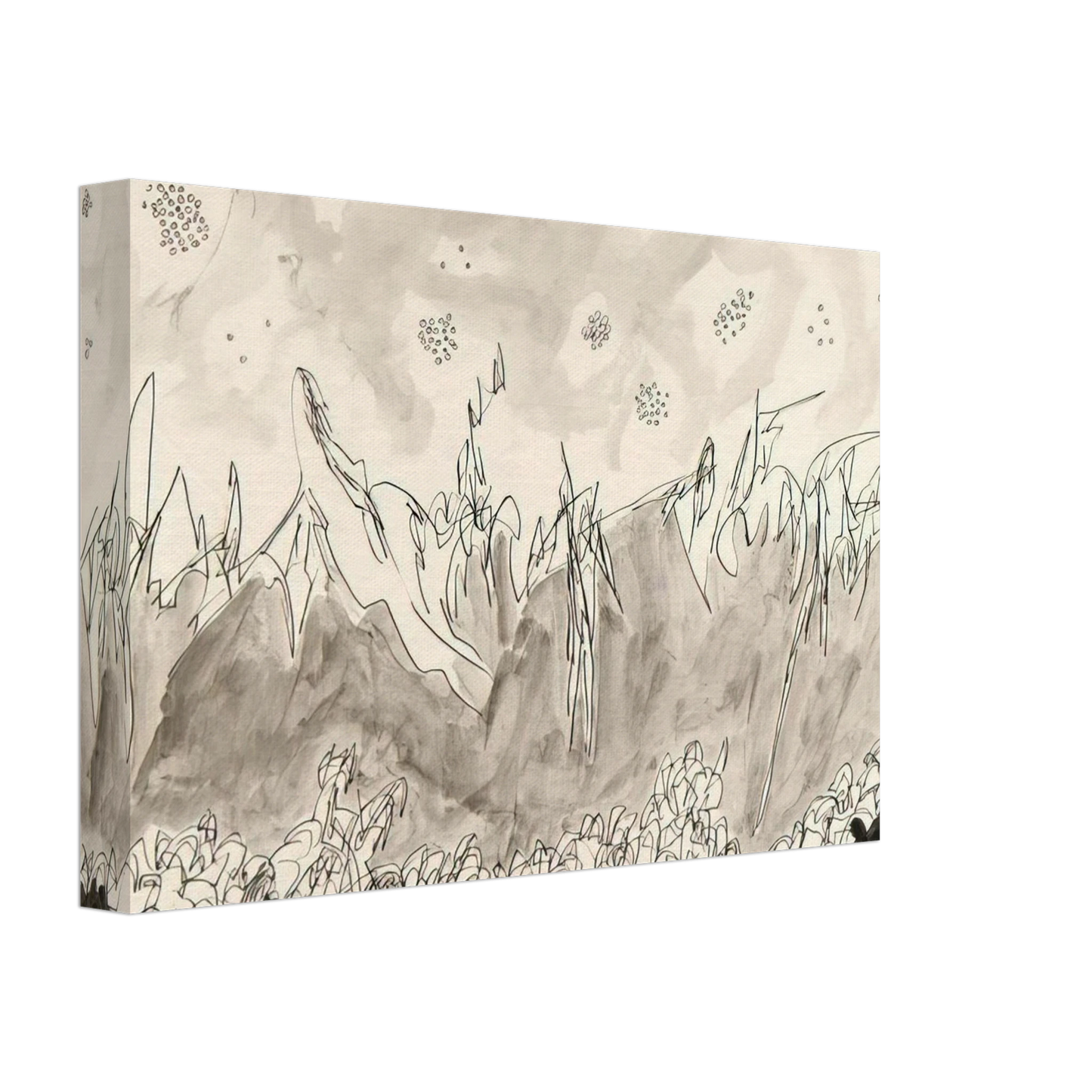 Gene Davis - Seascape - 1952 Canvas - 70x100 cm / 28x40 inches-canvas