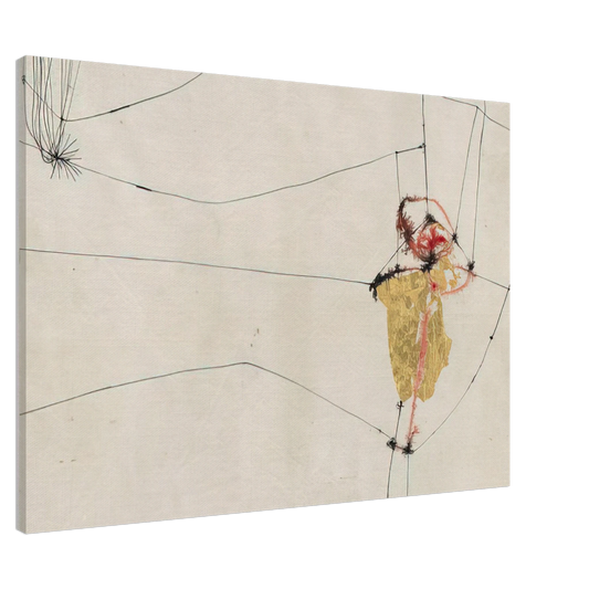 Alberto Burri - Cover for 17 variazioni su temi proposti per una pura ideologia fonetica - 1955 Canvas - 20x30 cm / 8x12 inches-canvas