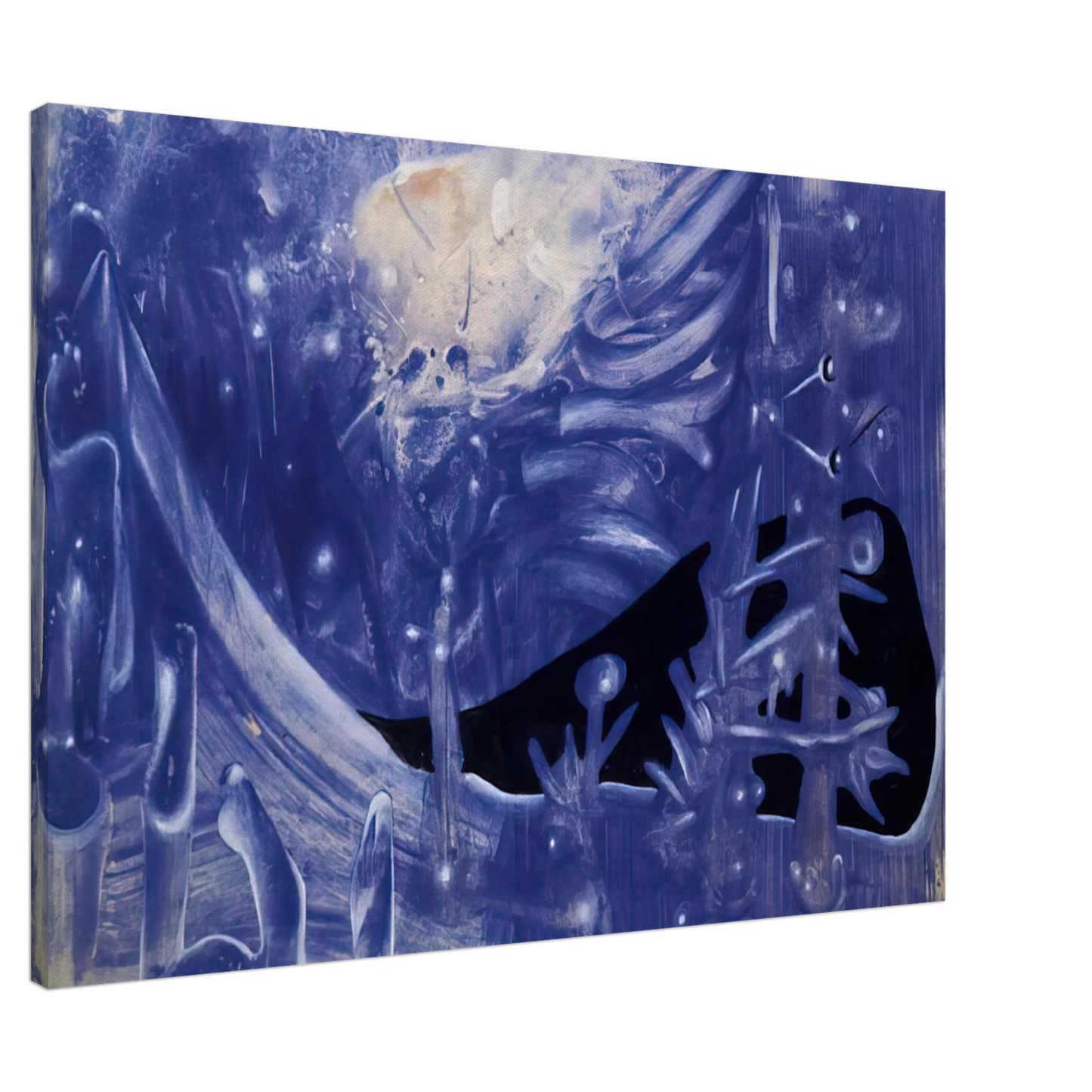 Roberto Matta - BLUE COMPOSITION 1937 Canvas - 20x30 cm / 8x12 inches-canvas