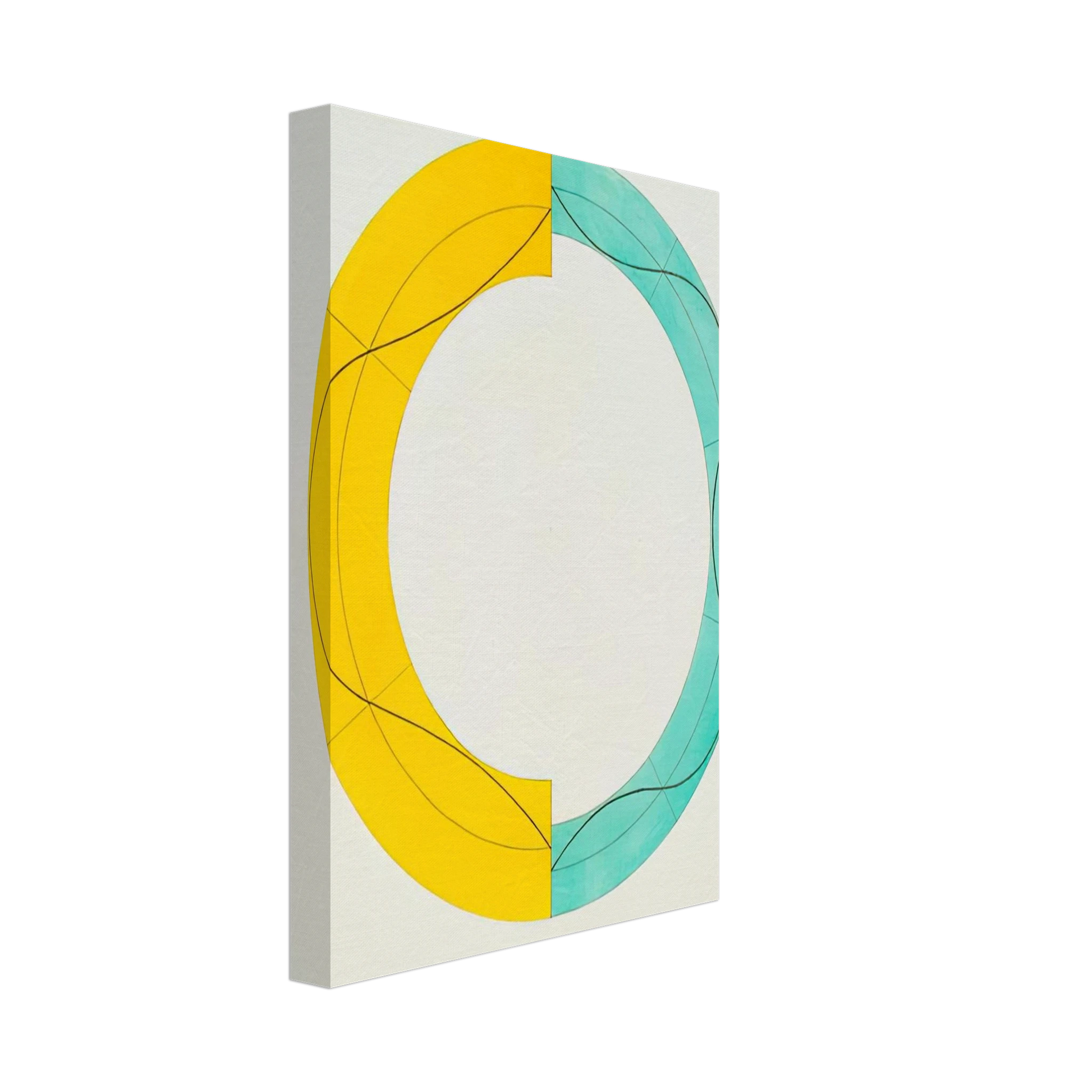 Robert Mangold - SPLIT RING IMAGE 2008 Canvas - 40x60 cm / 16x24 inches-canvas