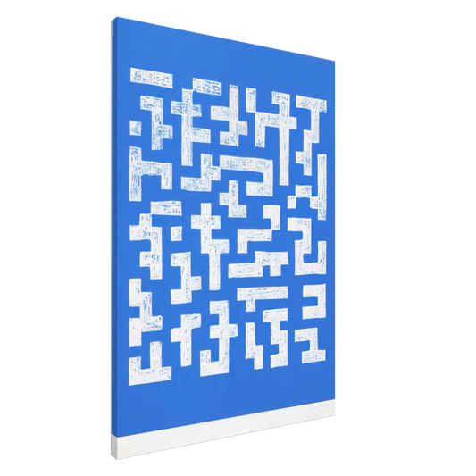 Anni Albers - DOUBLE IMPRESSION IV 1978 Canvas - 20x30 cm / 8x12 inches-canvas