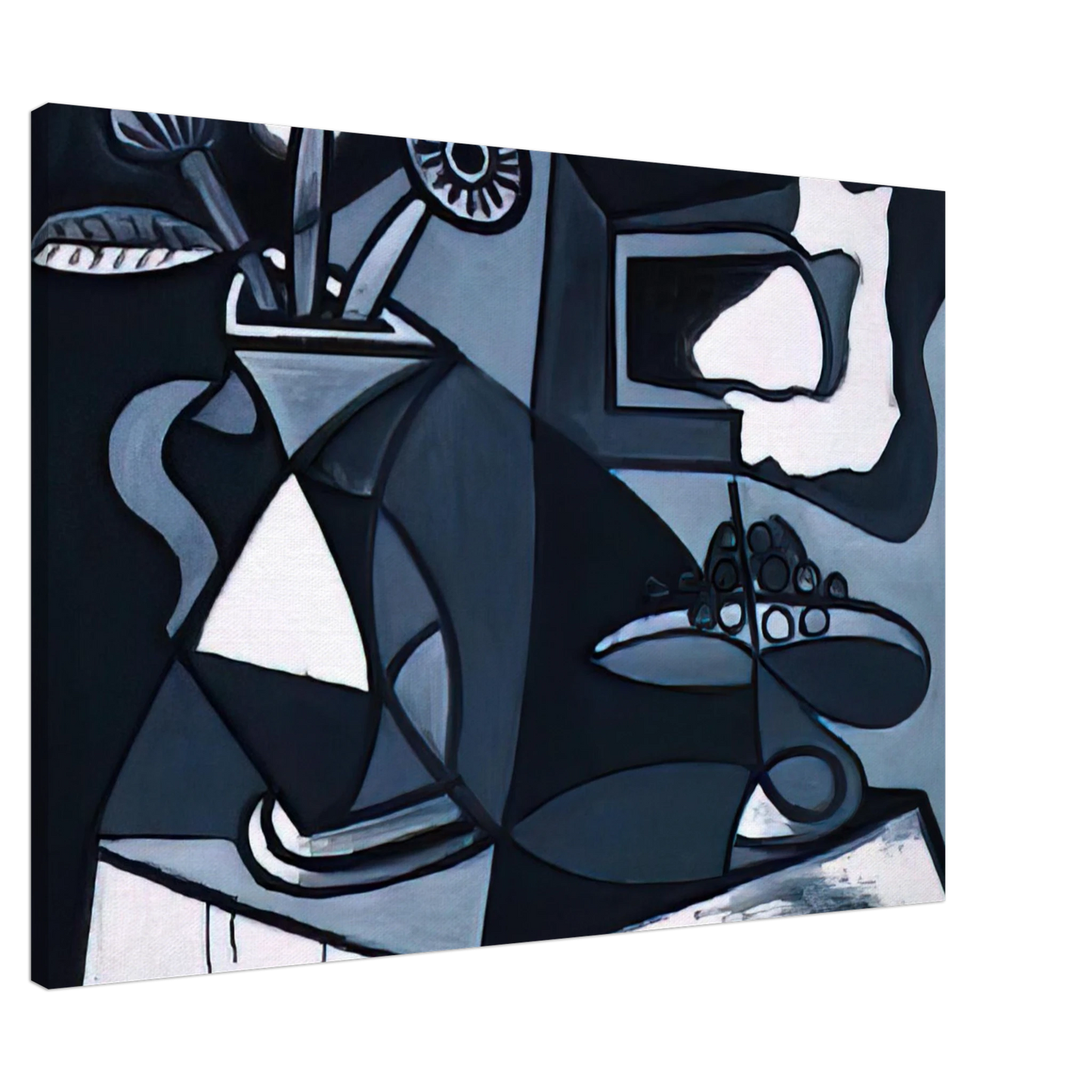 Pablo Picasso - Vase with flowers Canvas - 20x30 cm / 8x12 inches-canvas