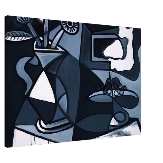Pablo Picasso - Vase with flowers Canvas - 20x30 cm / 8x12 inches-canvas