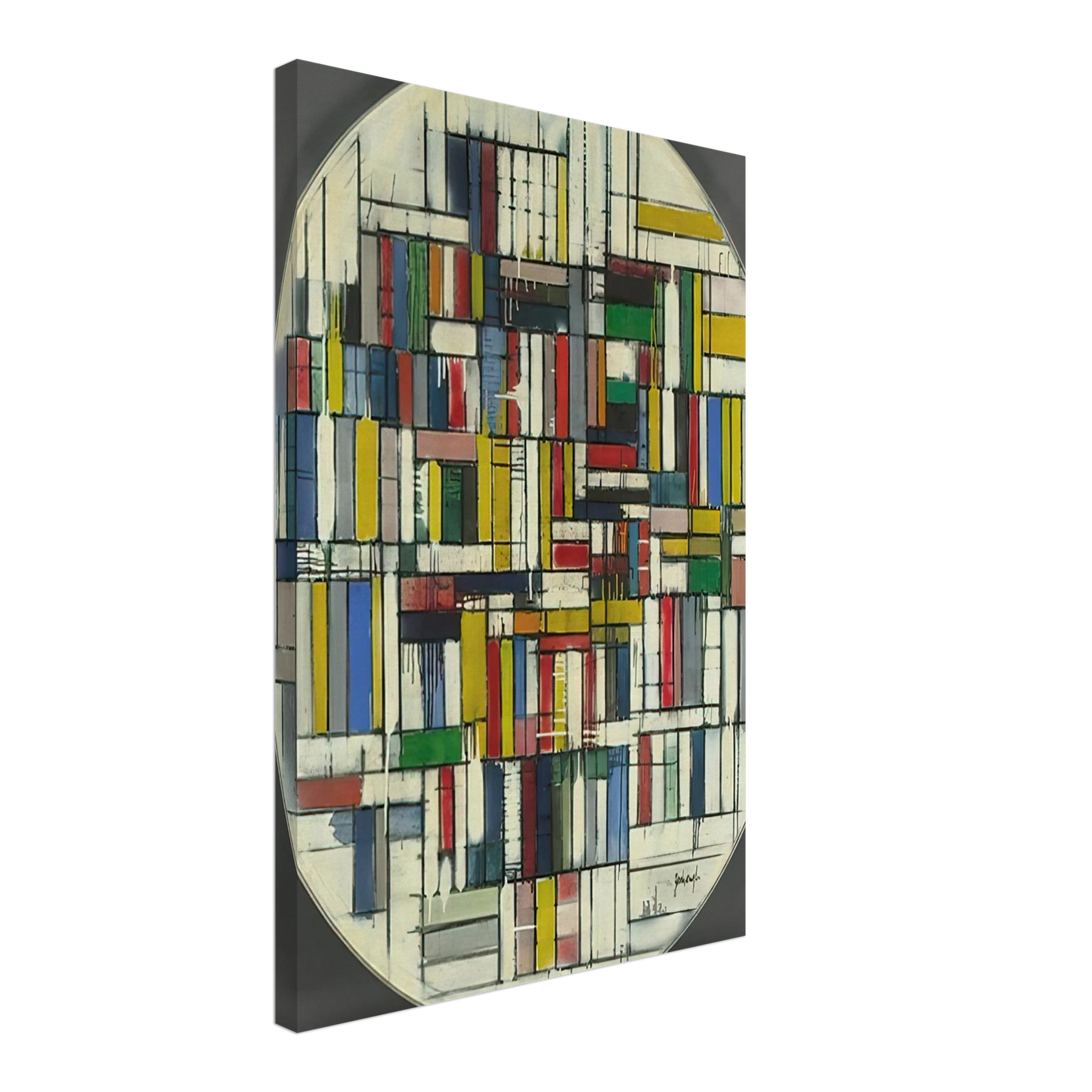 Robert Goodnough - Circle III - Post-Painterly Abstraction Canvas - 70x100 cm / 28x40 inches-canvas