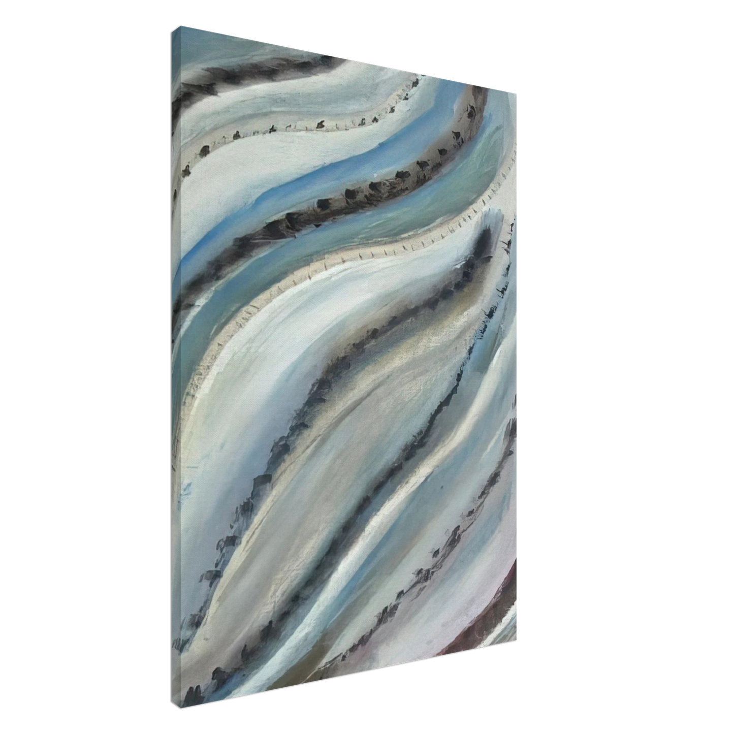 Henri Michaux - UNTITLED MP 1577 1977 Canvas - 20x30 cm / 8x12 inches-canvas