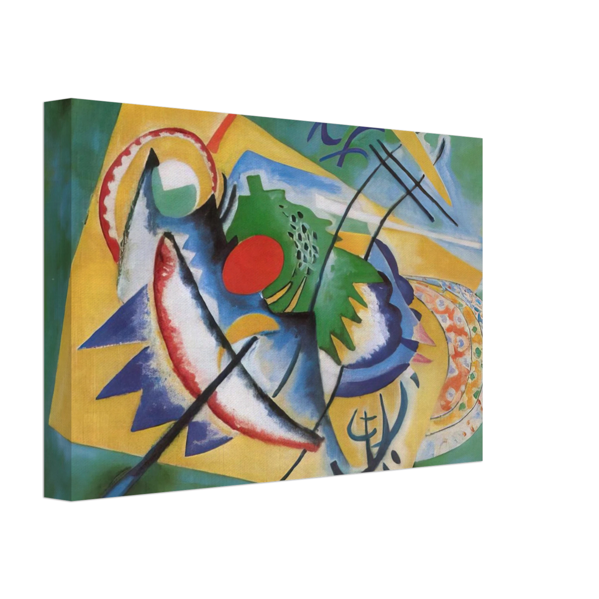 Wassily Kandinsky - RED OVAL 1920 Canvas - 40x60 cm / 16x24 inches-canvas