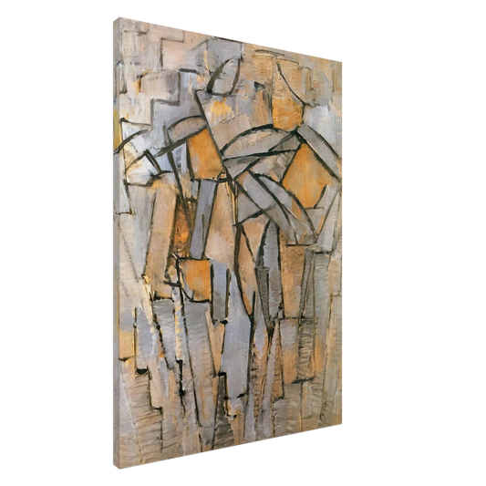 Piet Mondrian - Composicion en Gris Ã¢â‚¬â€œ Azul Canvas - 20x30 cm / 8x12 inches-canvas