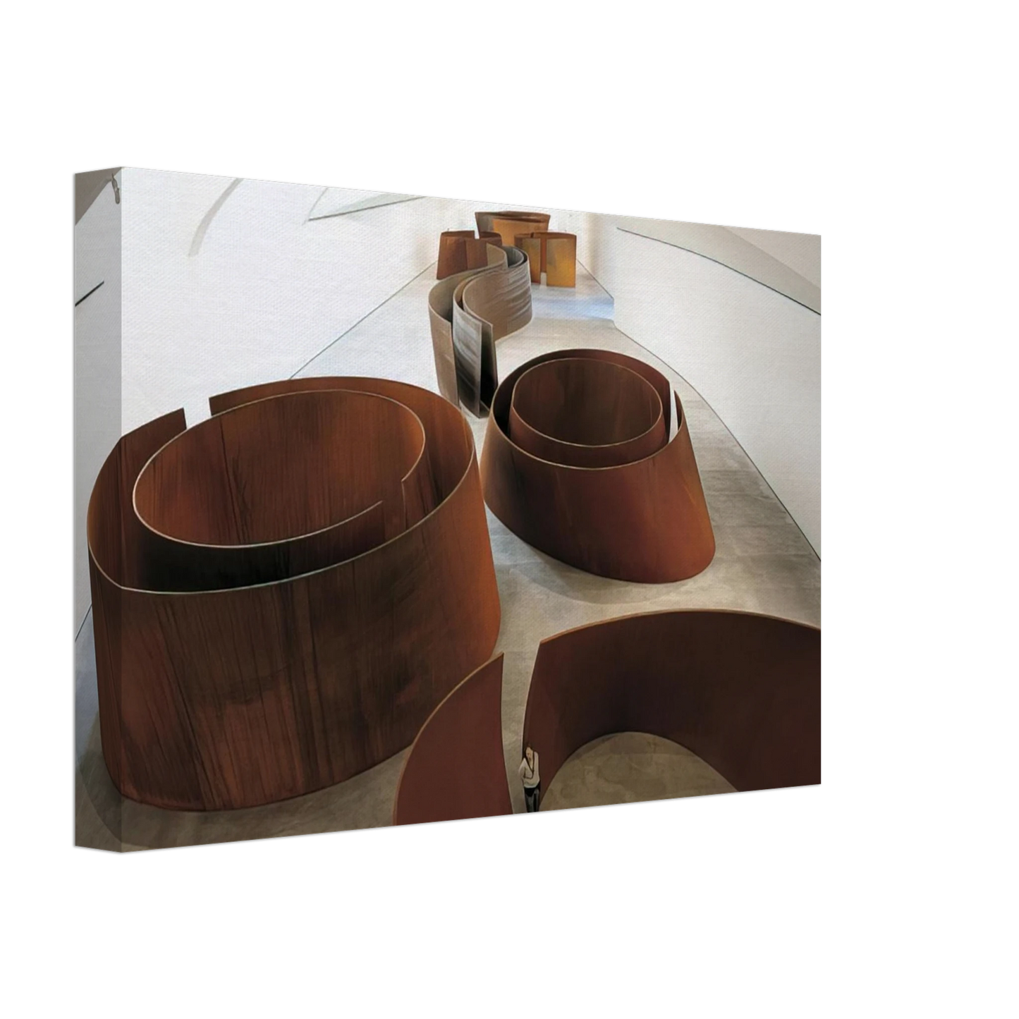 Richard Serra - TORQUED ELLIPSES Canvas - 40x60 cm / 16x24 inches-canvas