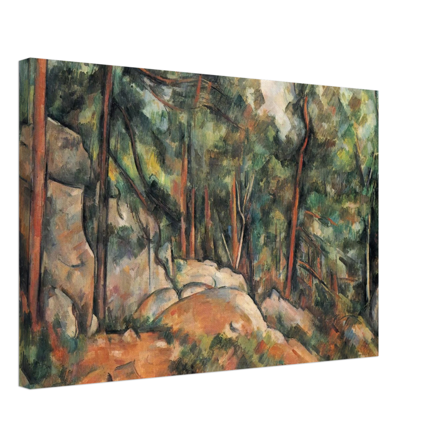 Paul Cezanne - In the Forest Canvas - 70x100 cm / 28x40 inches-canvas
