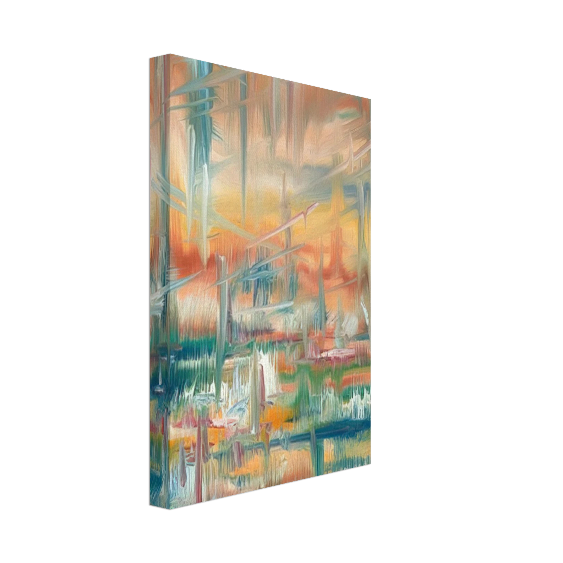Konrad Zuse - Abstract Composition Canvas - 40x60 cm / 16x24 inches-canvas