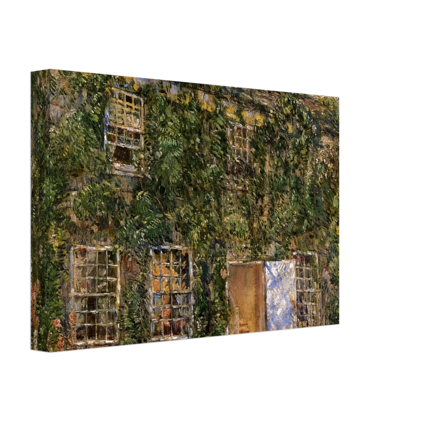 Childe Hassam - Home Sweet Home Cottage, East Hampton Canvas - 70x100 cm / 28x40 inches-canvas