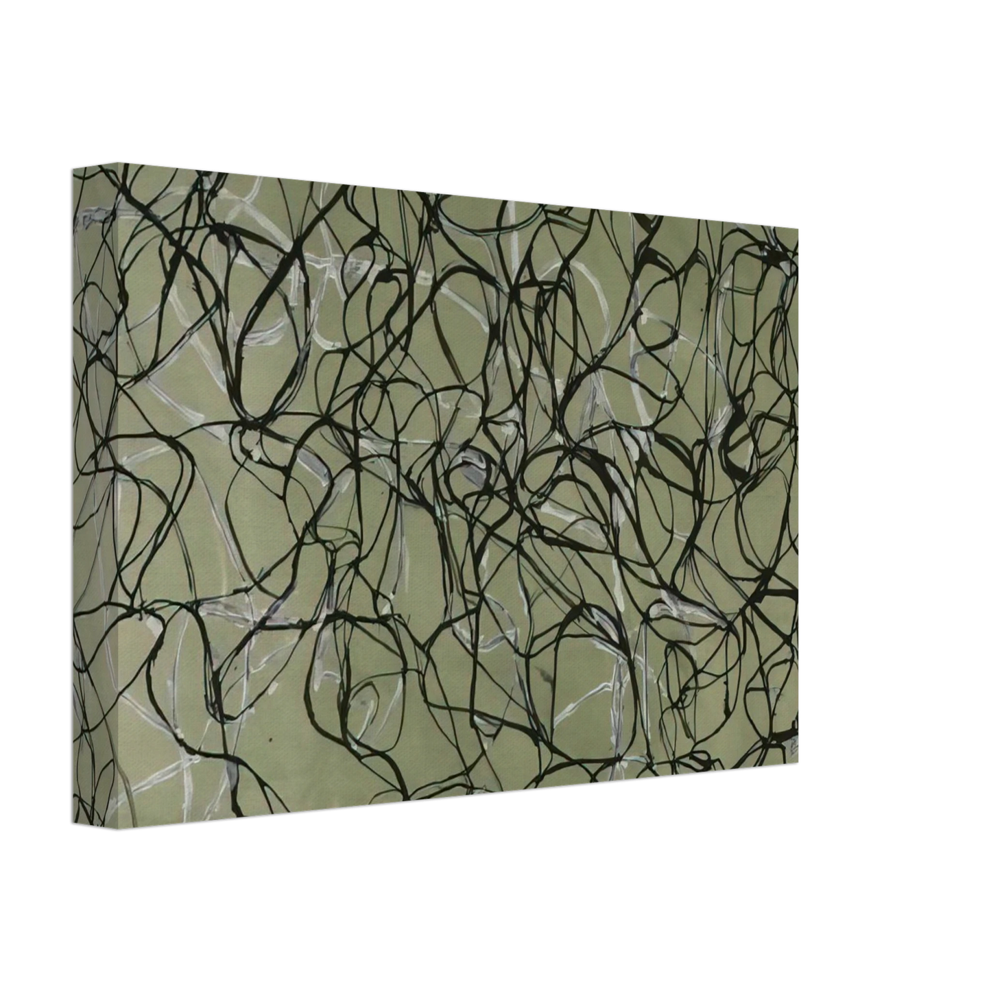 Brice Marden - Bridge Study - 1991 Canvas - 40x60 cm / 16x24 inches-canvas
