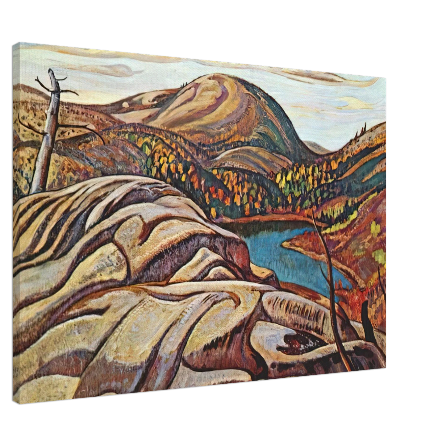 A.Y. Jackson - Nellie Lake - 1933 Canvas - 20x30 cm / 8x12 inches-canvas