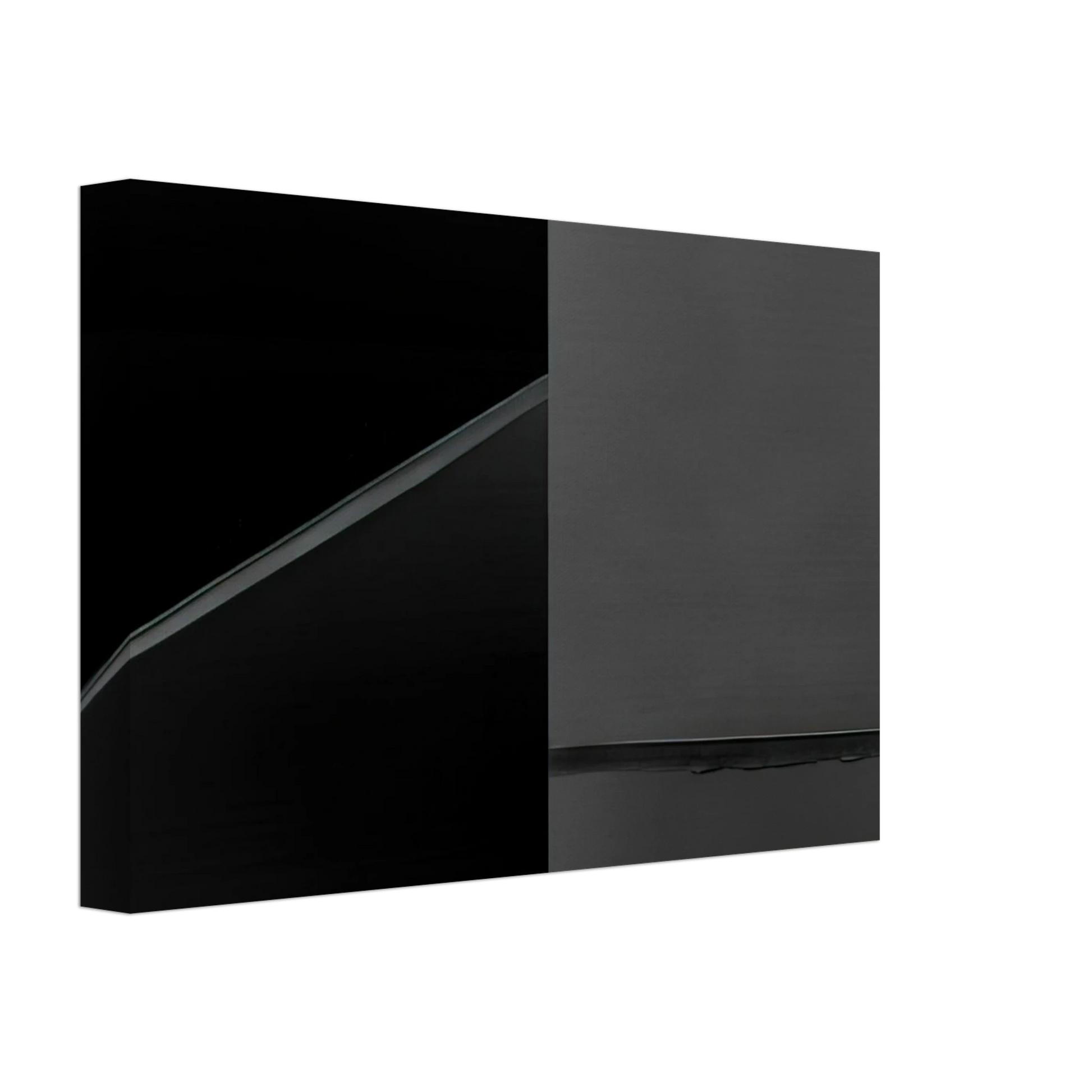 Pierre Soulages - Peinture 222 x 314 cm, 24 fevrier 2008 - 2008 Canvas - 40x60 cm / 16x24 inches-canvas