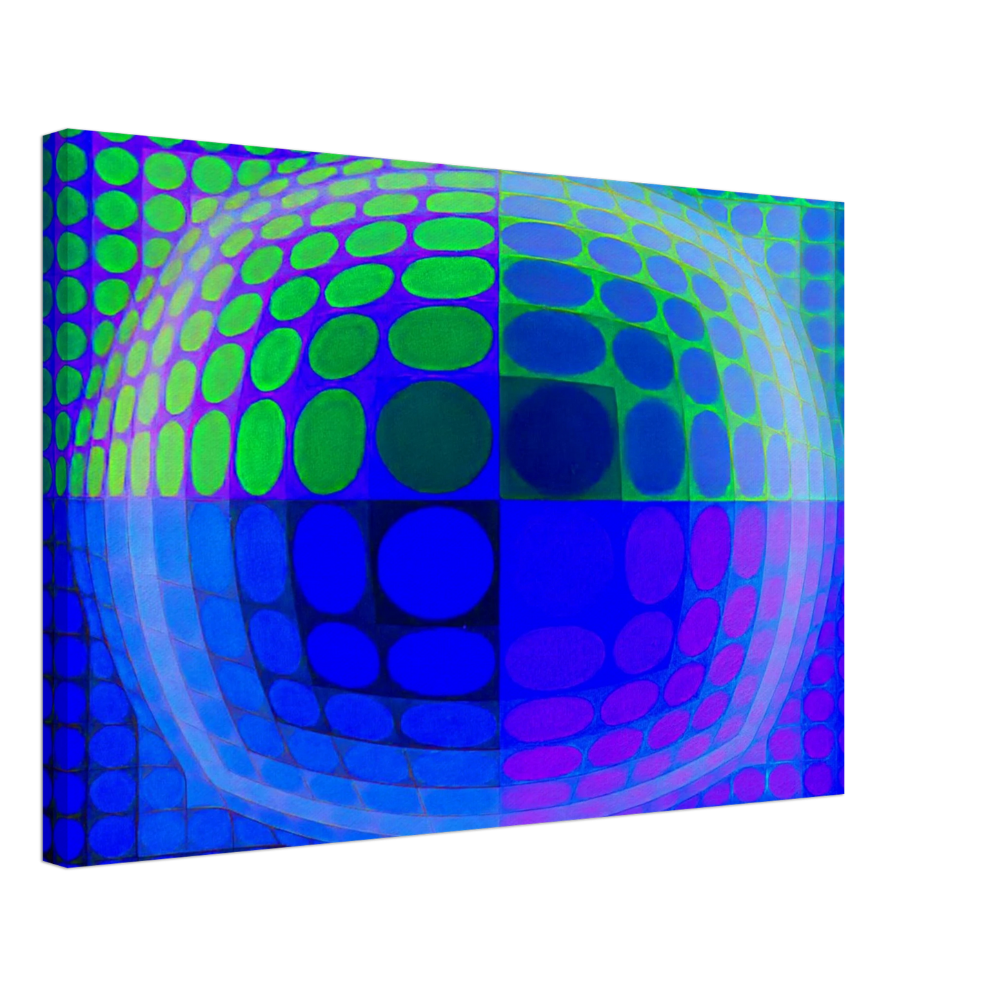 Victor Vasarely - Pal-Ket - 1974 Canvas - 40x60 cm / 16x24 inches-canvas