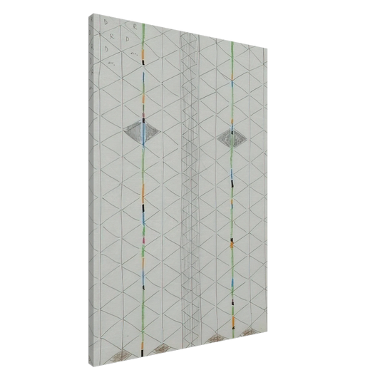 Bruno Munari - Untitled 1 - 1984 Canvas - 20x30 cm / 8x12 inches-canvas