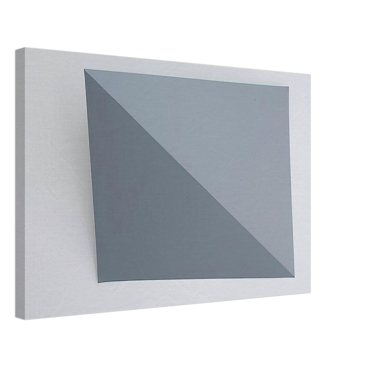 Charlotte Posenenske - Three-Dimensional Picture diagonal folding - 1966 Canvas - 40x60 cm / 16x24 inches-canvas