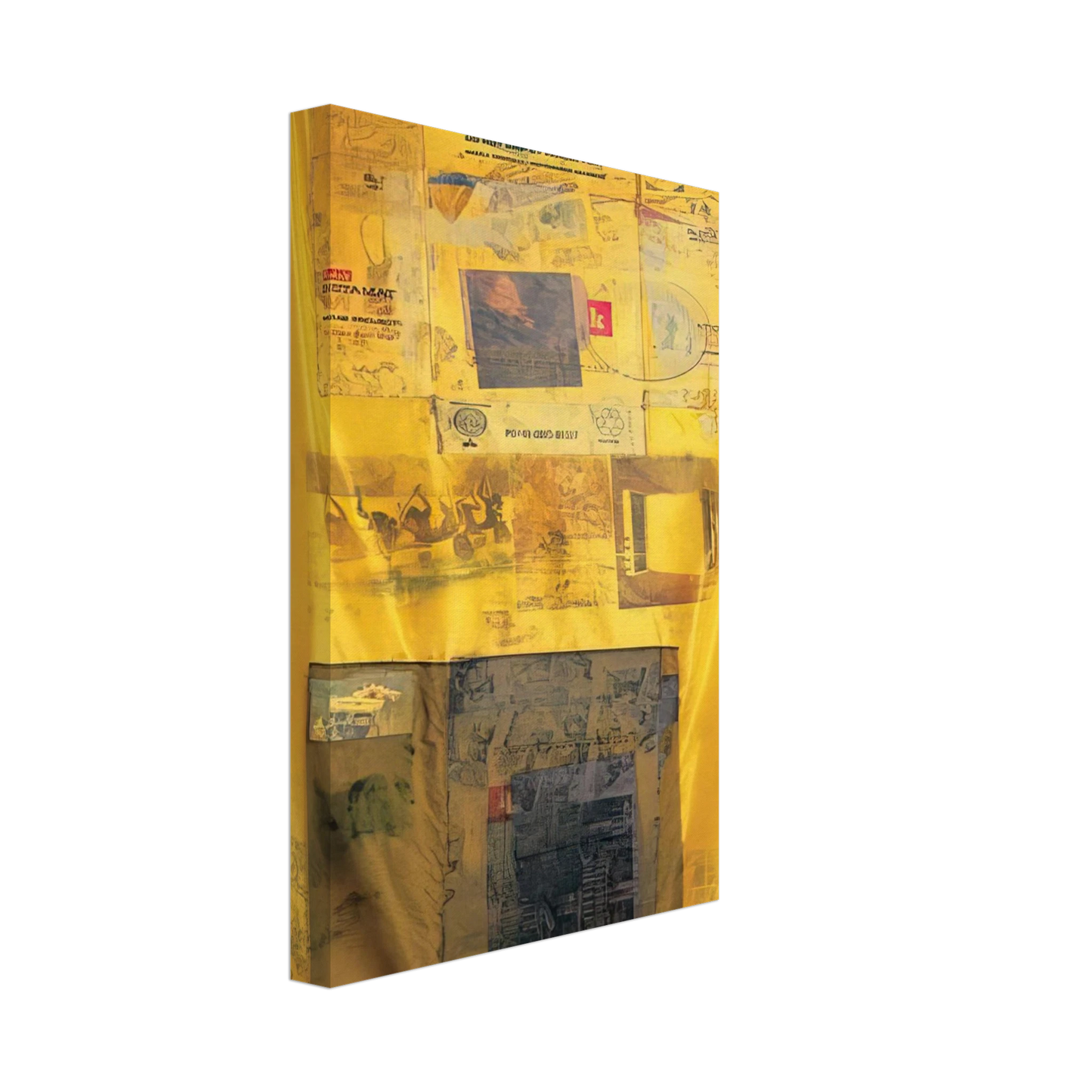 Robert Rauschenberg - SULPHUR BANK HOARFROST 1974 Canvas - 40x60 cm / 16x24 inches-canvas