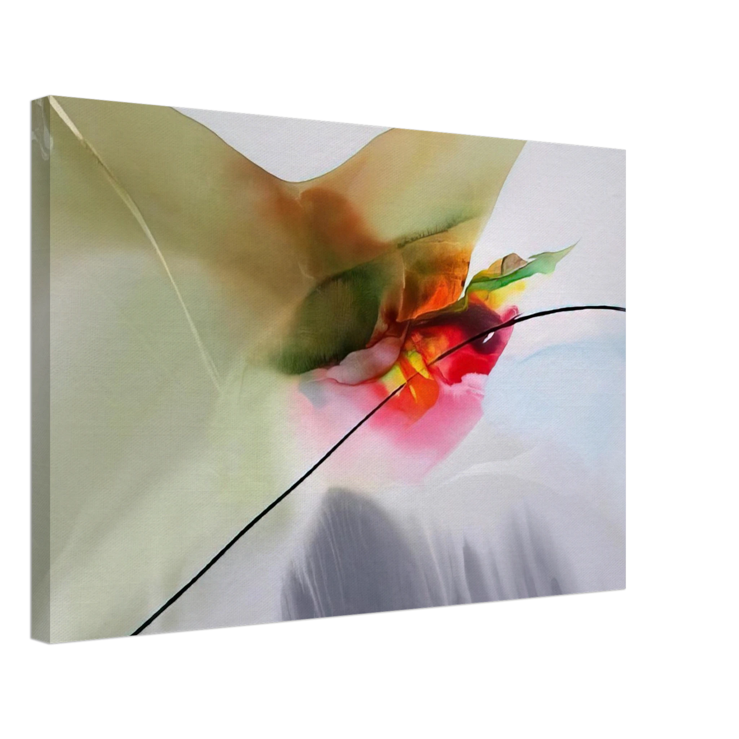 Paul Jenkins - Phenomena Sung Mantle - 1969 Canvas - 40x60 cm / 16x24 inches-canvas