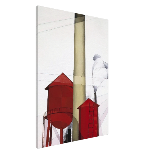 Charles Demuth - Buildings - 1930 Canvas - 20x30 cm / 8x12 inches-canvas