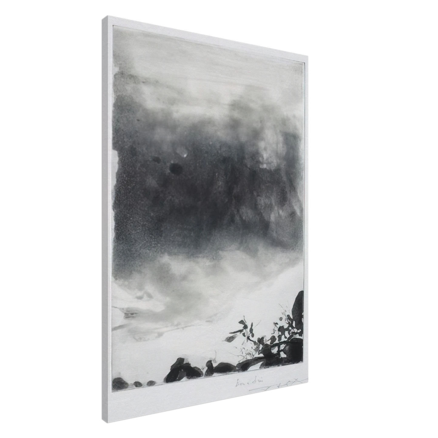 Zao Wou-Ki - PROUSTIANA 1991 Canvas - 20x30 cm / 8x12 inches-canvas