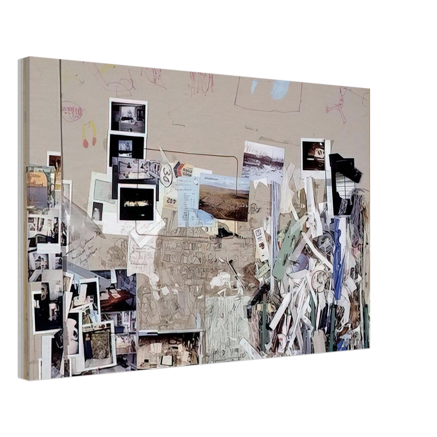 Dieter Roth - Tischmatte, Bali-Mosfellssveit - 1996 Canvas - 70x100 cm / 28x40 inches-canvas