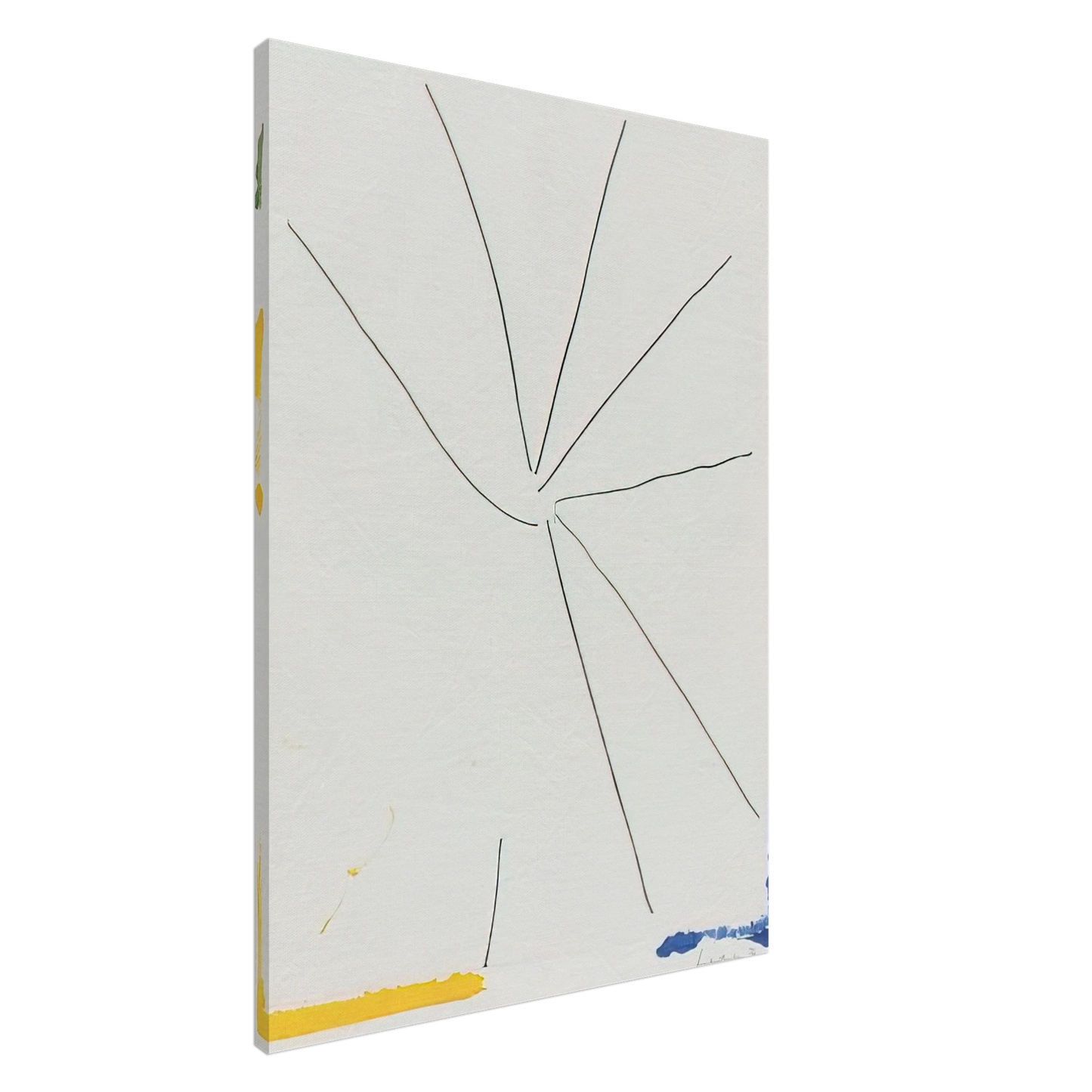 Helen Frankenthaler - Free Wheeling - 1971 Canvas - 20x30 cm / 8x12 inches-canvas