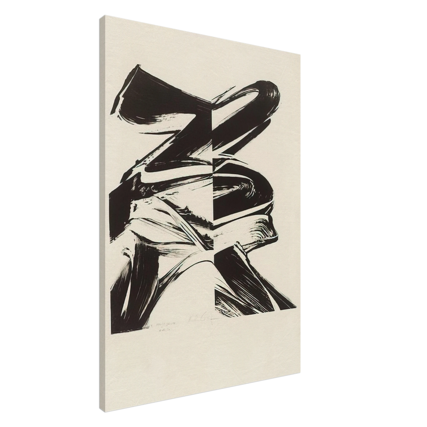 Karl Otto Gotz - Untitled From a Laugh without Mouth Canvas - 20x30 cm / 8x12 inches-canvas