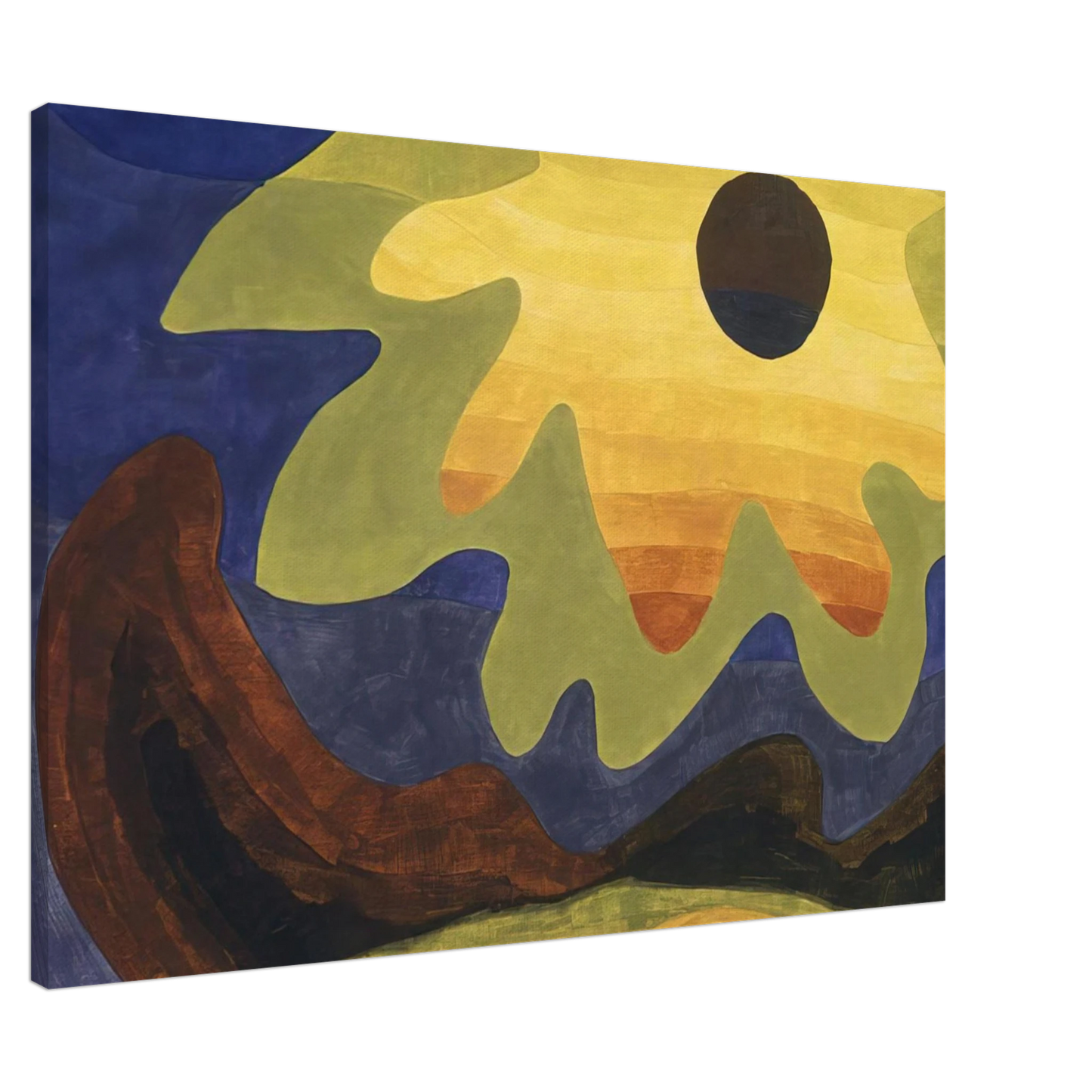 Arthur Dove - Sun - 1943 Canvas - 20x30 cm / 8x12 inches-canvas