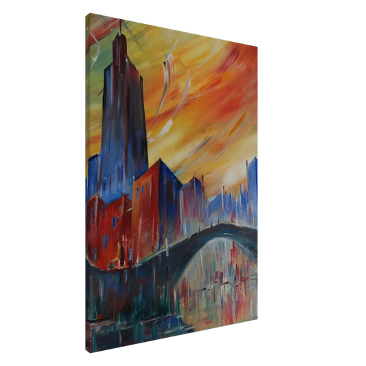 Konrad Zuse - Untitled - 1983 Canvas - 20x30 cm / 8x12 inches-canvas