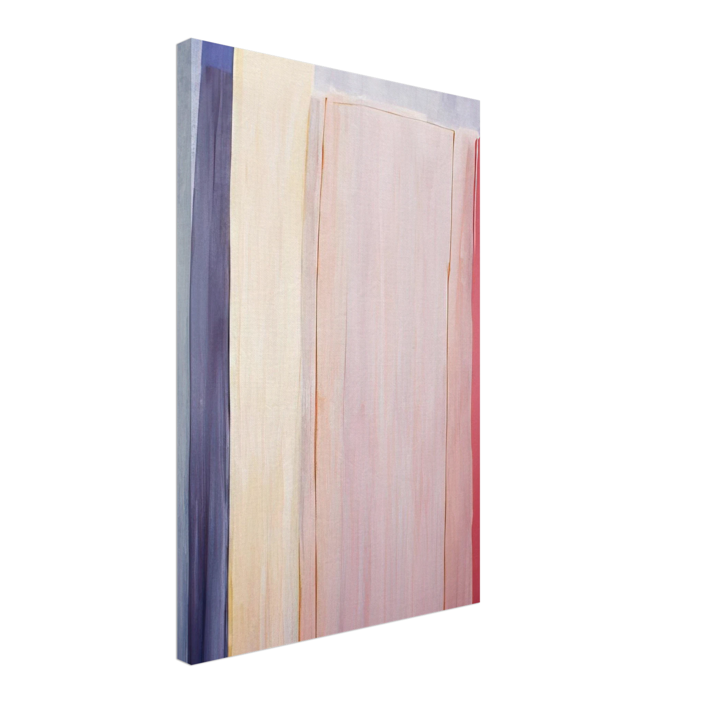 Ronnie Landfield - Trains and Oceans - 1973 Canvas - 40x60 cm / 16x24 inches-canvas