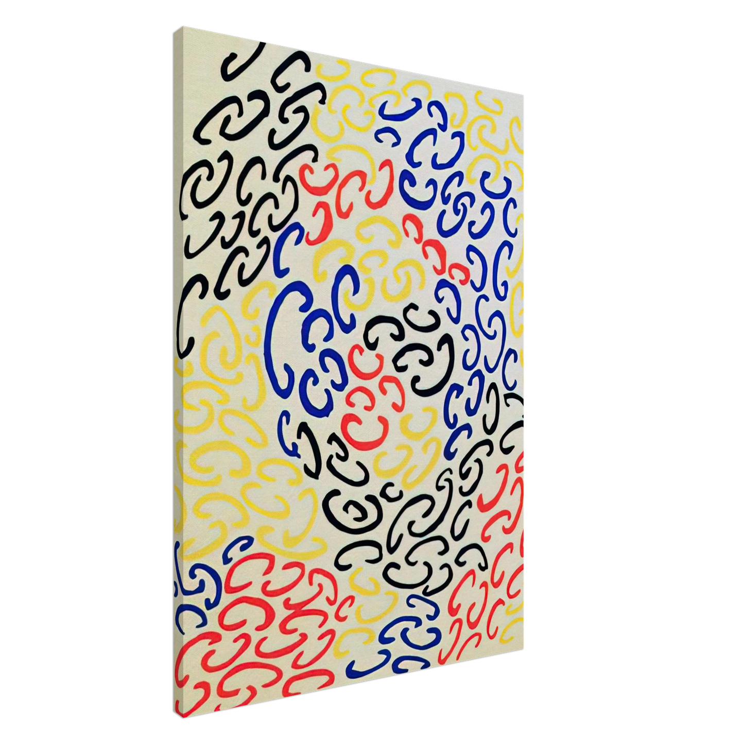 Sonia Delaunay - COMPOSITION 10 Canvas - 20x30 cm / 8x12 inches-canvas