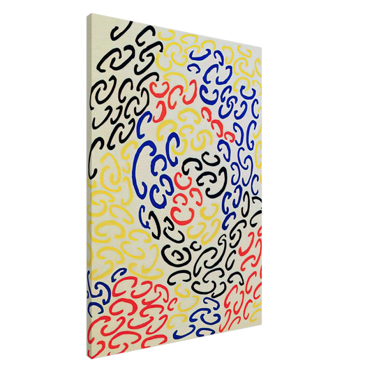 Sonia Delaunay - COMPOSITION 10 Canvas - 20x30 cm / 8x12 inches-canvas