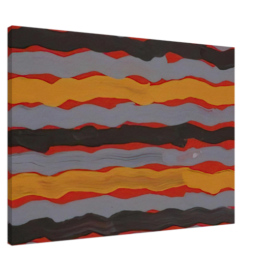 Clifford Possum Tjapaltjarri - Spear Dreaming - 2001 Canvas - 20x30 cm / 8x12 inches-canvas