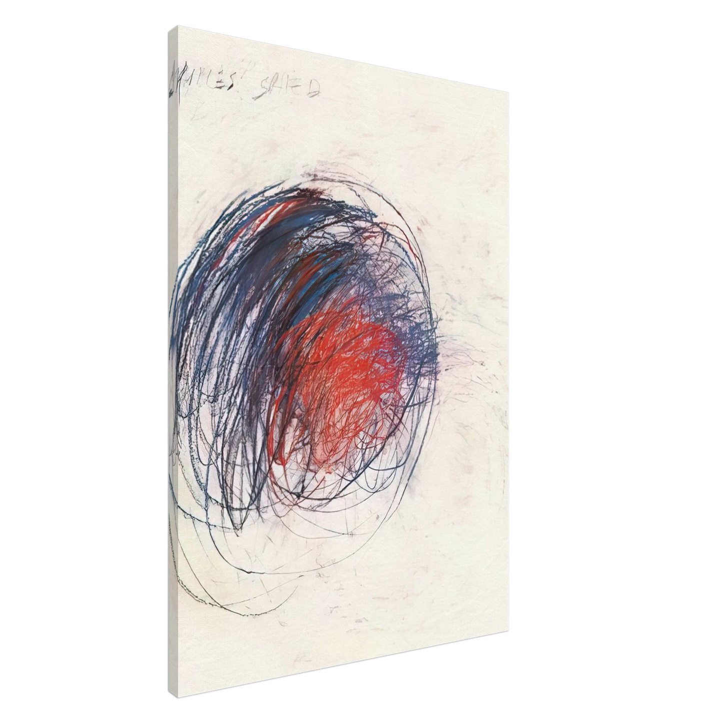 Cy Twombly - Fifty Days at Iliam. Shield of Achilles Canvas - 20x30 cm / 8x12 inches-canvas