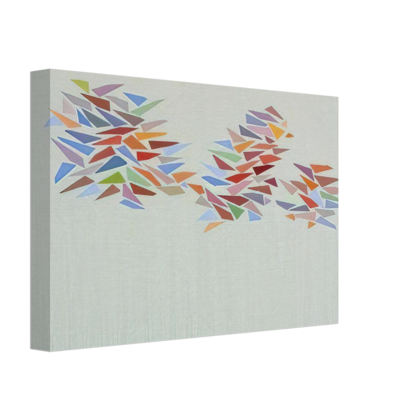 Robert Goodnough - Bright Colors on Pale Green - 1976 Canvas - 70x100 cm / 28x40 inches-canvas