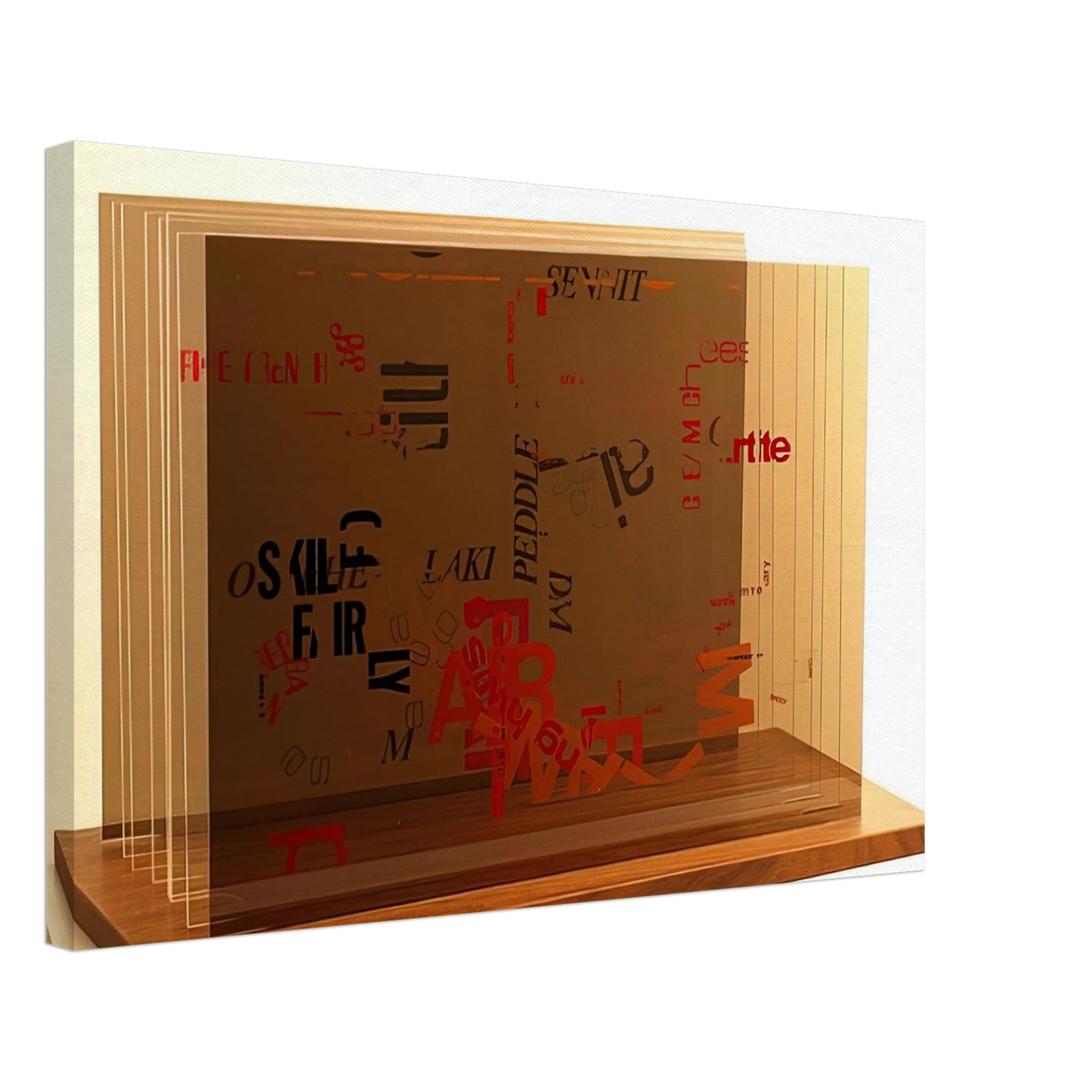 John Cage - Not Wanting To Say Anything About Marcel, II - 1969 Canvas - 40x60 cm / 16x24 inches-canvas