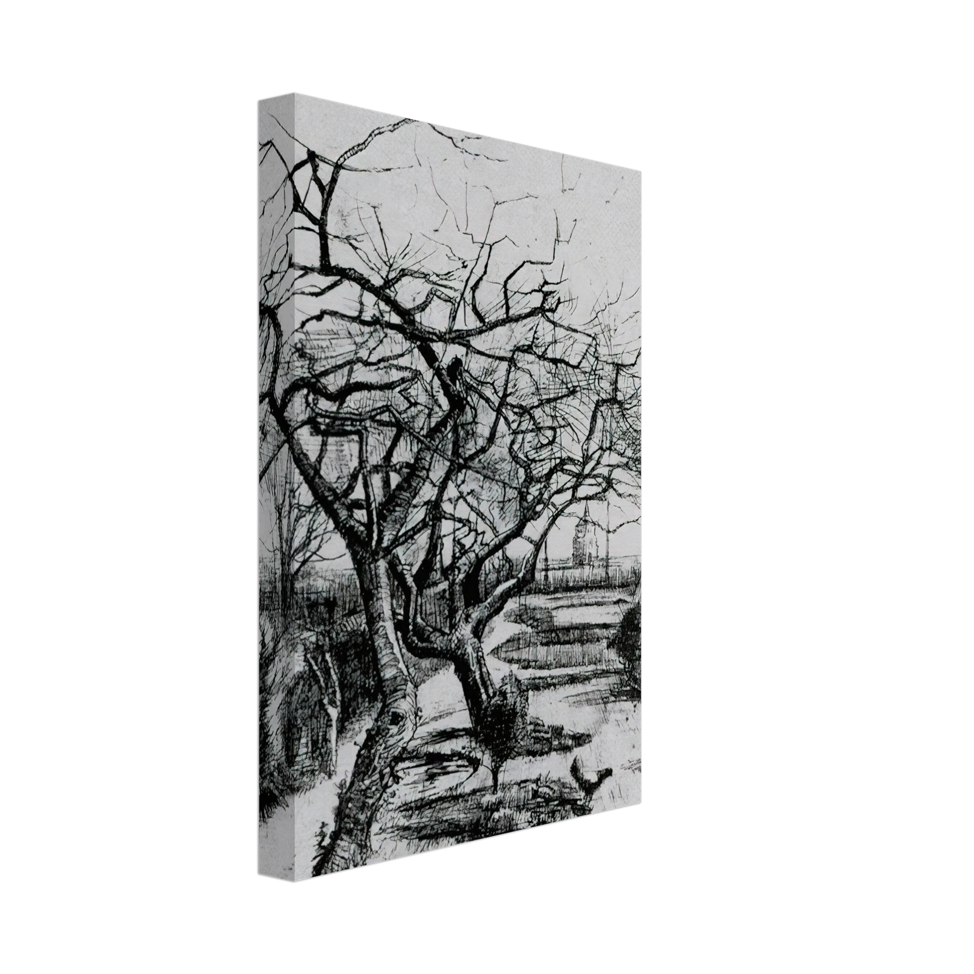 Vincent van Gogh - Parsonage Garden Canvas - 70x100 cm / 28x40 inches-canvas