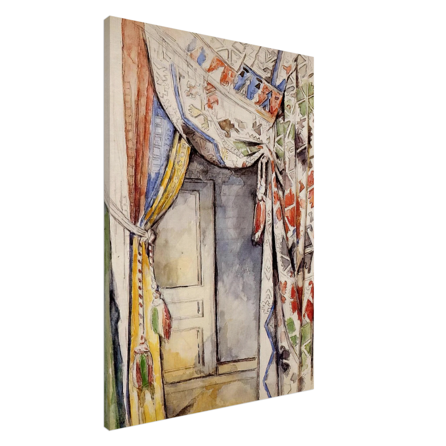 Paul Cezanne - Curtains Canvas - 20x30 cm / 8x12 inches-canvas